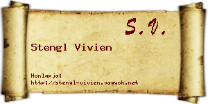 Stengl Vivien névjegykártya